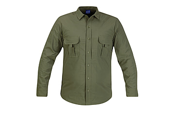 Image of PROPPER Summerweight Tactical Mens Long Sleeve Shirt, Olive Green, XXL-L F53463C330XXL3