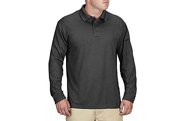 Image of Propper Uniform Long Sleeve Polo - Mens, Charcoal, 5XL, F53564C0155XL