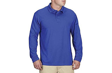 Image of Propper Uniform Long Sleeve Polo - Mens, Cobalt Blue, XS, F53564C452XS