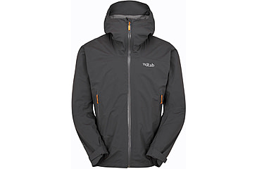 Image of Rab Downpour Light Jacket - Mens, Anthracite, Large, QWG-90-ANT-LRG
