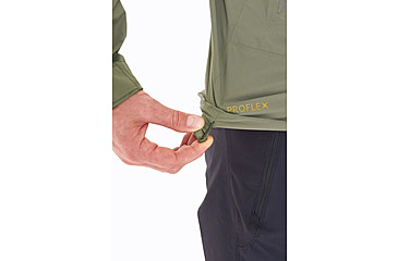Image of Rab Downpour Light Jacket - Mens, Light Khaki, Extra Large, QWG-90-LKH-XLG