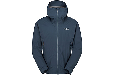 Image of Rab Downpour Light Jacket - Mens, Tempest Blue, Medium, QWG-90-TMB-MED