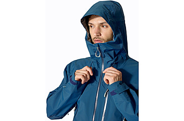 Image of Rab Downpour Mountain Jacket - Mens, Tempest Blue, Large, QWI-11-TMB-LRG