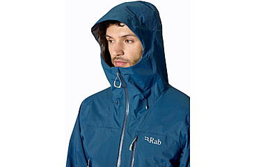 Image of Rab Downpour Mountain Jacket - Mens, Tempest Blue, Large, QWI-11-TMB-LRG