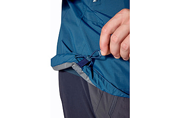 Image of Rab Downpour Mountain Jacket - Mens, Tempest Blue, Large, QWI-11-TMB-LRG