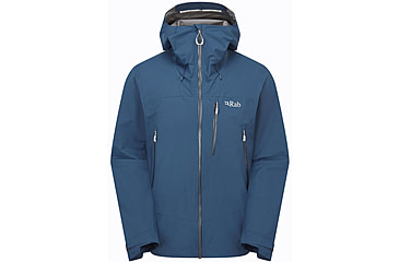 Image of Rab Downpour Mountain Jacket - Mens, Tempest Blue, Large, QWI-11-TMB-LRG