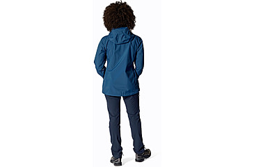 Image of Rab Downpour Mountain Jacket - Womens, Tempest Blue, 14/Large, QWI-12-TMB-14