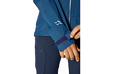 Image of Rab Downpour Mountain Jacket - Womens, Tempest Blue, 14/Large, QWI-12-TMB-14