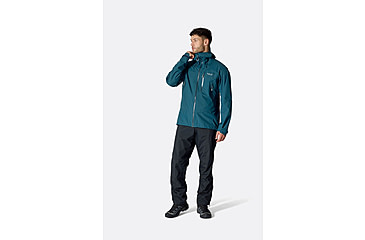 Image of Rab Downpour Mountain Pants - Mens, Black, Extra Large, Regular, QWI-13-BLK-XLG-RG