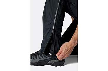 Image of Rab Downpour Mountain Pants - Mens, Black, Extra Large, Regular, QWI-13-BLK-XLG-RG