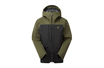 Image of Rab Khroma Converge Jacket - Mens, Army/Black, Large, QFG-27-ABK-LRG