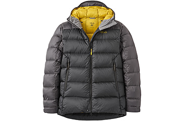 Image of Rab Neutrino Pro Hoody - Men's, Black/Graphene, Large, QDB-85-BGP-LRG