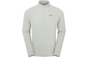 Image of Rab Sonic Long Sleeve Zip - Mens, Light Zinc, Small, QBL-03-LZN-SML