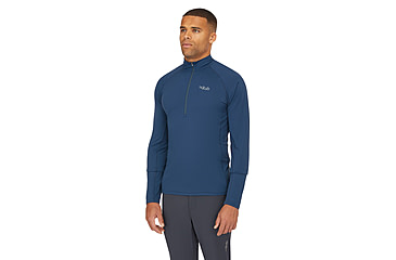 Image of Rab Sonic Long-Sleeve Zip - Mens, Tempest Blue, Extra Large, QBL-03-TMB-XLG