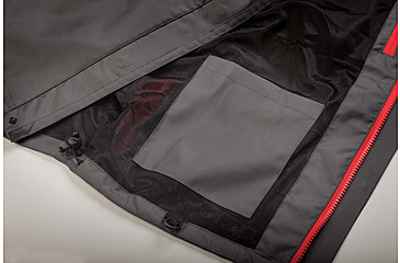 Image of Rapala Rain Jacket, Grey Red, Small, RR1J-S