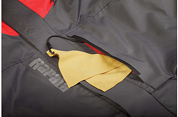 Image of Rapala Rain Jacket, Grey Red, Small, RR1J-S