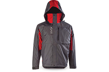 Image of Rapala Rain Jacket, Grey Red, Medium, RR1J-M