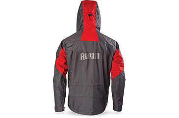 Image of Rapala Rain Jacket, Grey Red, Medium, RR1J-M