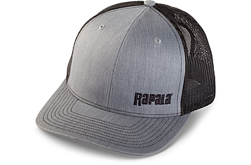 Image of Rapala Trucker Cap, Heather Grey/Black Mesh Left Logo, RTC104