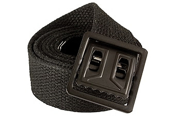 Image of Red Rock Outdoor Gear Cotton Web Belt, 44in, Open-Face Buckle, Black w/ Black, 07-401