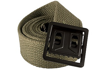 Image of Red Rock Outdoor Gear Cotton Web Belt, 54in, Open-Face Buckle, Olive w/ Black, 07-503