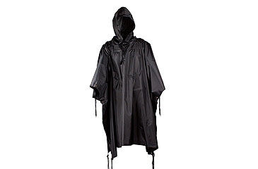 Image of Red Rock Outdoor Gear G.I.-Style Ripstop Nylon Poncho, Black, 1001BLK