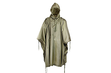 Image of Red Rock Outdoor Gear G.I.-Style Ripstop Nylon Poncho, Olive Drab, 1001OD