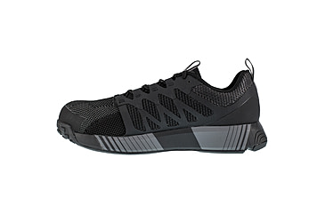 Image of Reebok Fusion Flexweave Athletic Work Shoe - Mens, Wide, Black/Grey, 9, 690774486188