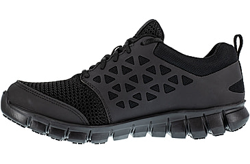 Image of Reebok Sublite Cushion Work Shoe Toe Athletic Oxford - Mens, Medium, Black, 14, 690774479050