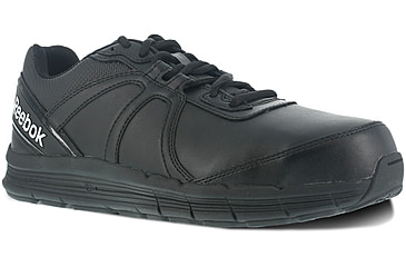 Image of Reebok White logo Guide Work Performance Cross Trainer Shoes - Mens, Extra Wide, Black, 8.5, 690774426085