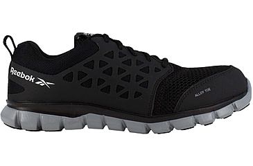 Image of Reebok Sublite Cushion Work Athletic Oxford Shoes - Womens, Medium, Black, 5.5, 690774425064