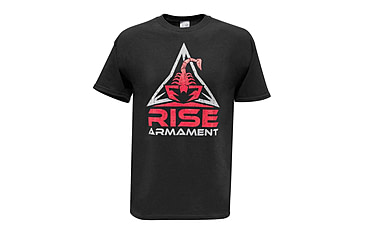 Image of RISE Armament RISE Armament Logo T-Shirt - Mens, Black, Large, MS-100-BLK-L
