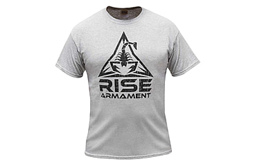 Image of RISE Armament RISE Armament Logo T-Shirt - Mens, Gray, 2XL, MS-100-GRY-2XL