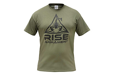 Image of RISE Armament RISE Armament Logo T-Shirt - Mens, Military Green, Large, MS-100-GRN-L