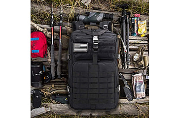 Image of Roaring Fire 45L Tactical Backpack, Black, 19.6x11.8x11.8 inch, RF096 BK