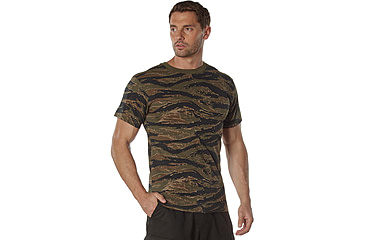 Image of Rothco 100% Cotton Camo T-Shirt - Mens, Tiger Stripe Camo, Extra Large, 60570-TigerStripeCamo-XL
