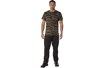 Image of Rothco 100% Cotton Camo T-Shirt - Mens, Tiger Stripe Camo, Extra Large, 60570-TigerStripeCamo-XL