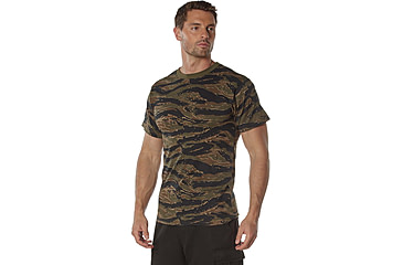 Image of Rothco 100% Cotton Camo T-Shirt - Mens, Tiger Stripe Camo, Extra Large, 60570-TigerStripeCamo-XL