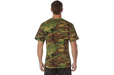 Image of Rothco 100% Cotton Camo T-Shirt - Mens, Woodland Camo, Medium, 60560-WoodlandCamo-M