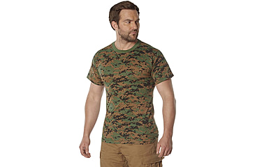 Image of Rothco 100% Cotton Camo T-Shirt - Mens, Woodland Digital Camo, Extra Large, 60575-WoodlandDigitalCamo-XL