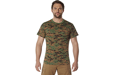 Image of Rothco 100% Cotton Camo T-Shirt - Mens, Woodland Digital Camo, Extra Large, 60575-WoodlandDigitalCamo-XL
