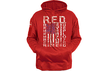 Image of Rothco Concealed Carry Remember Everyone Deployed Hoodie - Men's, Medium, Red, 4036-M