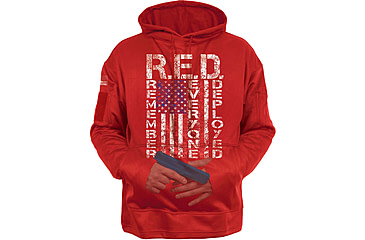 Image of Rothco Concealed Carry Remember Everyone Deployed Hoodie - Men's, Large, Red, 4036-L
