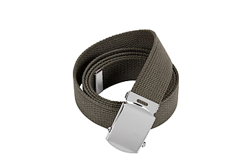 Image of Rothco 54 Inch Military Web Belts, Chrome, Olive Drab, 4170-Chrome-OliveDrab