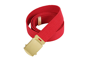 Image of Rothco 54 Inch Military Web Belts, Gold, Red, 4170-Gold-Red
