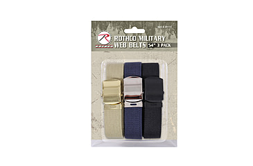 Image of Rothco 54 Inch Military Web Belts in 3 Pack, 44170