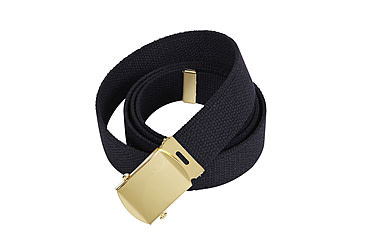Image of Rothco 44 Inch Military Web Belts, Gold, Black, 4177-Gold-Black