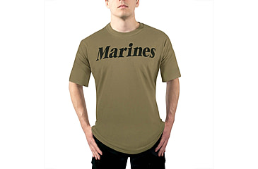 Image of Rothco AR 670-1 Coyote Brown Marines Physical Training T-Shirt - Mens, Small, 60600-S