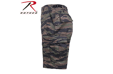 Image of Rothco Camo BDU Shorts, Tiger Stripe Camo, Small, 7085-TigerStripeCamo-S