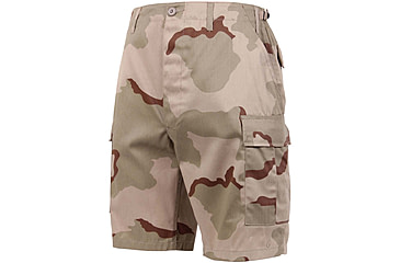 Image of Rothco Camo BDU Shorts, Tri-Color Desert Camo, Large, 7672-Tri-ColorDesertCamo-L
